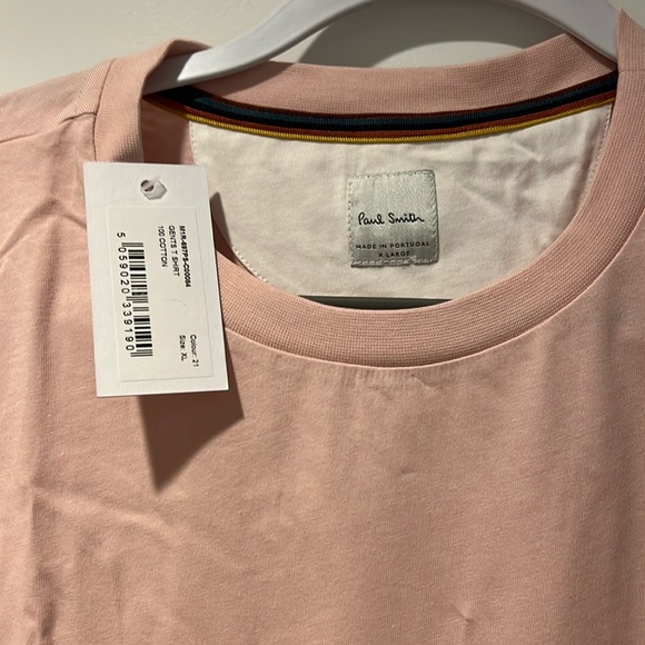 NWT PAUL SMITH CLASSIC T-SHIRT in PINK - Picture 3 of 3